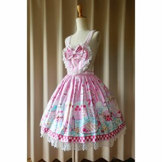 アンジェリックプリティー(Angelic Pretty)のANGELIC PRETTY エプロンスカート(ひざ丈ワンピース)