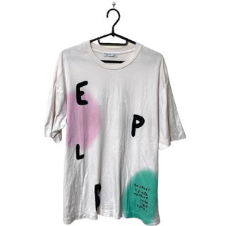 ザラ(ZARA)の【L】 ZARA ザラ Tシャツ 半袖 ホワイト メンズ プリント(Tシャツ/カットソー(半袖/袖なし))