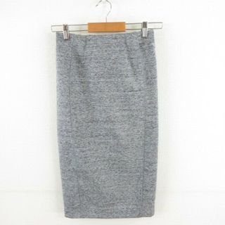 エイチアンドエム(H&M)のエイチ&エム H&M ひざ丈スカート タイト ストレッチ グレー XS(ひざ丈スカート)