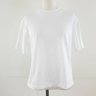 ユニクロ(UNIQLO)のユニクロ UNIQLO カットソー Tシャツ 半袖 白 M(Tシャツ(半袖/袖なし))