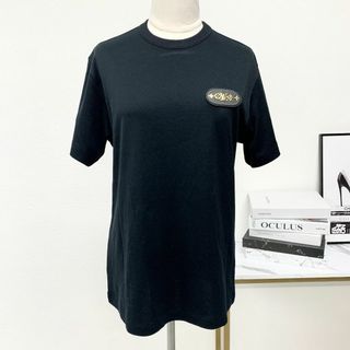 9786 ヴィトン Ｔシャツ コットン トップス モノグラム 半袖 ブラック