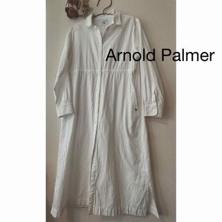 Arnold Palmer - アーノルドパーマー　シャツワンピース　白　フォロー割-100円