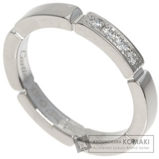 カルティエ(Cartier)のCARTIER マイヨンパンテール 4P ダイヤモンド #48 リング・指輪 K18WG レディース(リング(指輪))