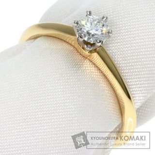 ティファニー(Tiffany & Co.)のTIFFANY&Co. ソリティア ダイヤモンド リング・指輪 K18YG PT950 レディース(リング(指輪))