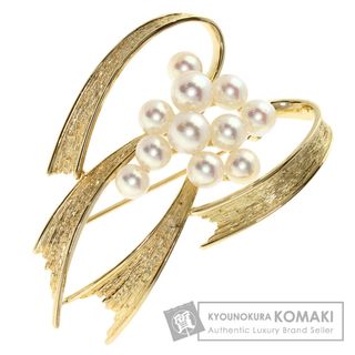 ミキモト(MIKIMOTO)のMIKIMOTO パール 真珠 ブローチ K14YG レディース(ブローチ/コサージュ)