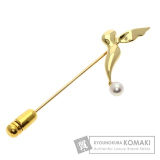 ミキモト(MIKIMOTO)のMIKIMOTO パール 真珠 ピンブローチ ブローチ K18YG レディース(ブローチ/コサージュ)