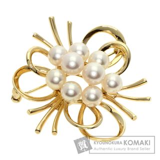 ミキモト(MIKIMOTO)のMIKIMOTO パール 真珠 ブローチ K14YG レディース(ブローチ/コサージュ)