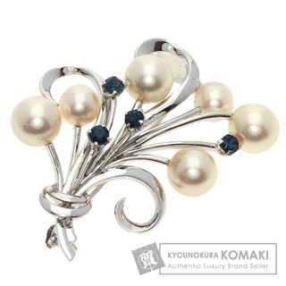 ミキモト(MIKIMOTO)のMIKIMOTO パール 真珠 ブローチ K14WG レディース(ブローチ/コサージュ)