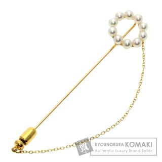 MIKIMOTO - MIKIMOTO ベビーパール 真珠 ピンブローチ ブローチ K18YG レディース