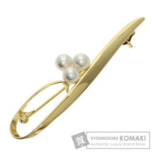 ミキモト(MIKIMOTO)のMIKIMOTO パール 真珠 ブローチ K18YG レディース(ブローチ/コサージュ)