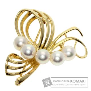 ミキモト(MIKIMOTO)のMIKIMOTO パール 真珠 ブローチ K18YG レディース(ブローチ/コサージュ)