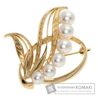 ミキモト(MIKIMOTO)のMIKIMOTO パール 真珠 ブローチ K14YG レディース(ブローチ/コサージュ)