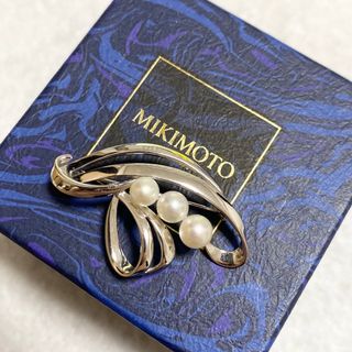 MIKIMOTO silver パールブローチ 真珠　starring 925