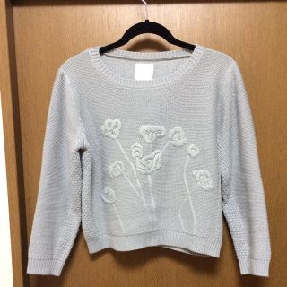 カスタネ(Kastane)のkastane 刺繍ニット(ニット/セーター)