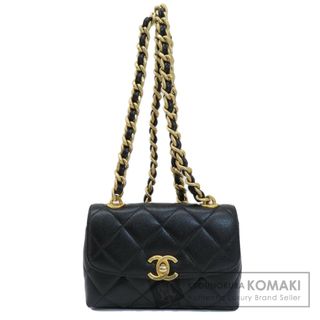 シャネル(CHANEL)のCHANEL チェーンショルダー マトラッセ ココマーク ゴールド金具 ショルダーバッグ キャビアスキン レディース(ショルダーバッグ)