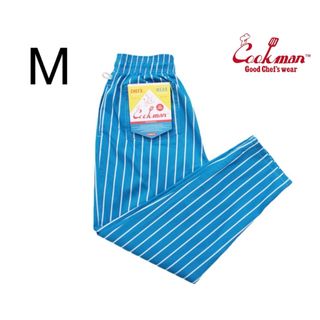 COOKMAN Chef Pants ストライプ ライトブルー シェフパンツ(カジュアルパンツ)