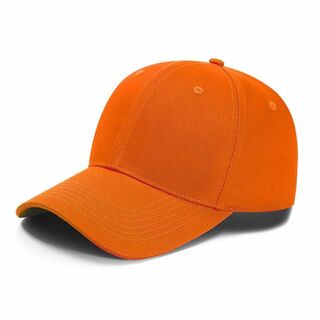 【色: オレンジ】[CL&SANHA] 野球帽 100%純綿帽子 日よけ帽子 深(その他)