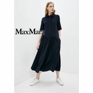 マックスマーラ(Max Mara)のMax Mara シャツワンピース マックスマーラ 0528(ひざ丈ワンピース)