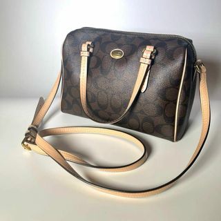 COACH - ✨極美品✨️COACH コーチ ショルダーバッグ ミニボストン シグネチャー