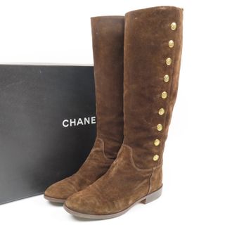 CHANEL - 極美品 CHANEL シャネル ロングブーツ ココマーク 靴 CHANEL - 極美品 CHANEL シャネル ロングブーツ ココマーク 靴