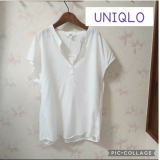 ユニクロ(UNIQLO)のユニクロ　UNIQLO　レーヨンブラウスシャツ(シャツ/ブラウス(半袖/袖なし))