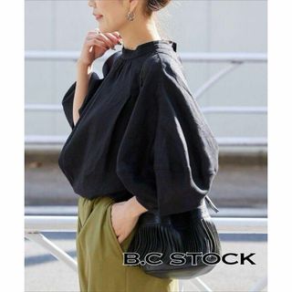 ベーセーストック(B.C STOCK)の美品★B.C STOCK リネン2WAY ブラウス 05315(シャツ/ブラウス(長袖/七分))