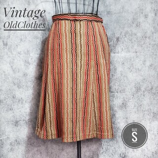 70年代ヴィンテージ 古着 / 膝丈スカート(ひざ丈スカート)