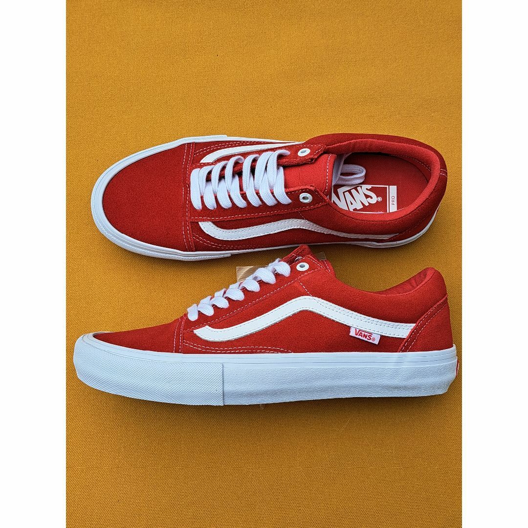 OLD SKOOL(VANS) - バンズ VANS OLD SKOOL PRO 27,5cm 赤白の OLD SKOOL(VANS) - バンズ VANS OLD SKOOL PRO 27,5cm 赤白の