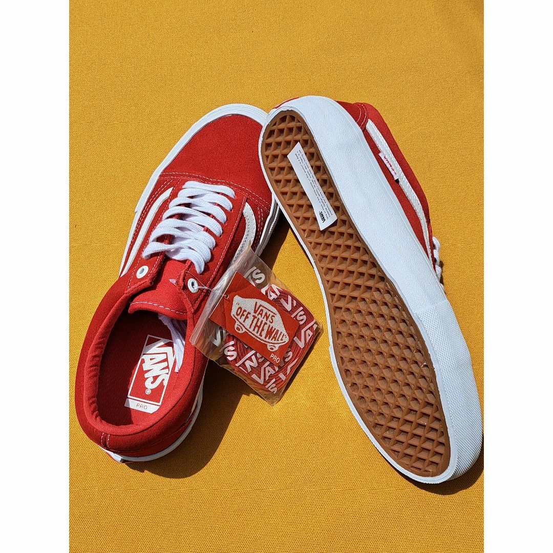 OLD SKOOL(VANS) - バンズ VANS OLD SKOOL PRO 27,5cm 赤白の OLD SKOOL(VANS) - バンズ VANS OLD SKOOL PRO 27,5cm 赤白の