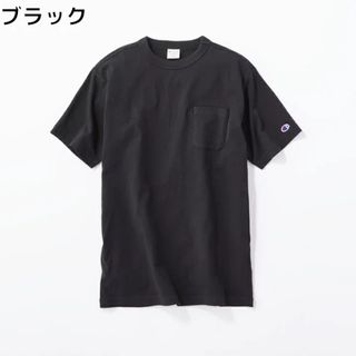 チャンピオン(Champion)のチャンピオン 無地 ポケットTシャツ ブラックLサイズ(Tシャツ/カットソー(半袖/袖なし))