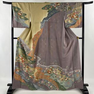 訪問着 身丈165cm 裄丈65.5cm 正絹 美品 名品 【中古】(着物)