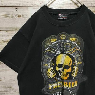 【588】FREI WILDフレイワイル Tシャツ ロックバンド ドクロ骸骨古着(Tシャツ/カットソー(半袖/袖なし))