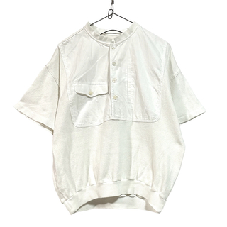 日本製 希少 "BORG" シャツ ニット ドッキング 半袖 Tシャツ(ニット/セーター)