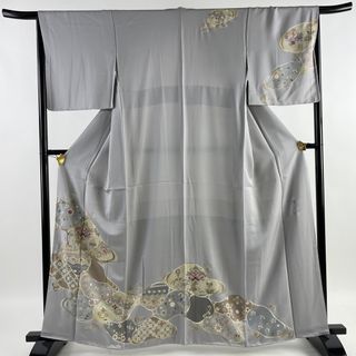 訪問着 身丈161cm 裄丈66.5cm 正絹 逸品 【中古】(着物)