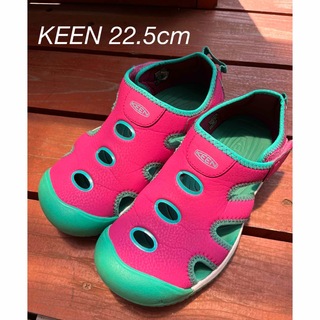 キーン(KEEN)のキーン　KEEN スティングレイ　サンダル　キッズ　水陸両用　ピンク　22.5(サンダル)