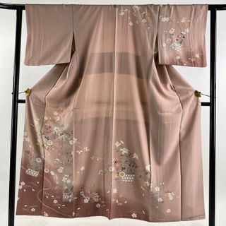 訪問着 身丈150cm 裄丈61.5cm 正絹 秀品 【中古】(着物)