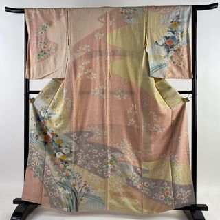 訪問着 身丈163cm 裄丈65cm 正絹 逸品 【中古】(着物)