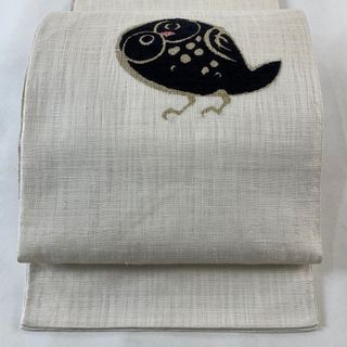 袋帯 美品 名品 お太鼓柄 正絹 【中古】(帯)