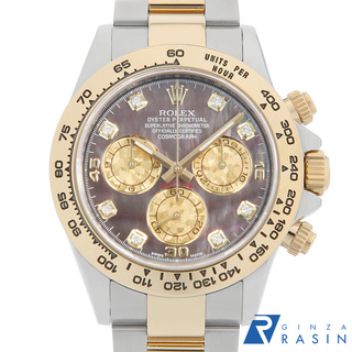ロレックス(ROLEX)のロレックス コスモグラフ デイトナ 8Pダイヤ 116503NG ブラックシェル ランダム番 メンズ 中古 腕時計(腕時計(アナログ))