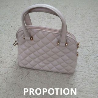 プロポーション(PROPORTION)のPROPOTIONくすみピンク2wayバッグ(ハンドバッグ)