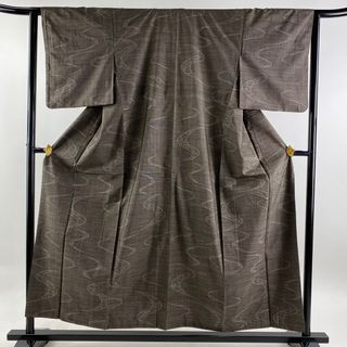 紬 身丈155.5cm 裄丈63cm 正絹 秀品 【中古】(着物)