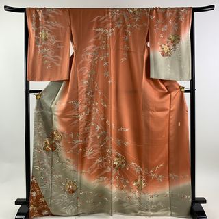 訪問着 身丈169cm 裄丈68.5cm 正絹 名品 【中古】(着物)