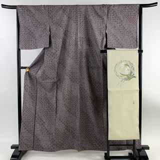 小紋 身丈162cm 裄丈66cm 正絹 美品 秀品 【中古】(着物)