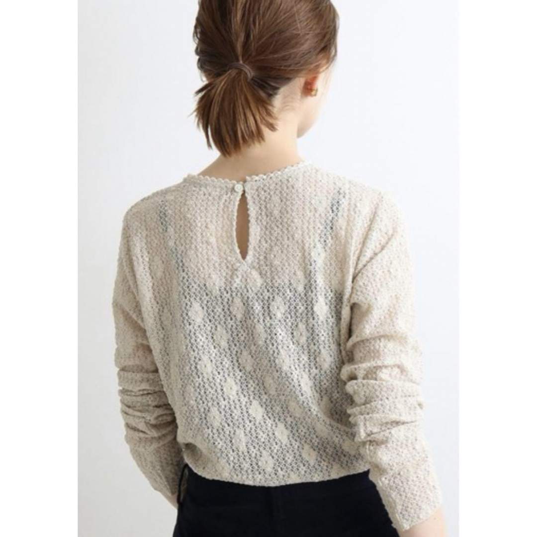 IENA - IENA ストレッチレースプルオーバー レース チュール IENA - IENA ストレッチレースプルオーバー レース チュール
