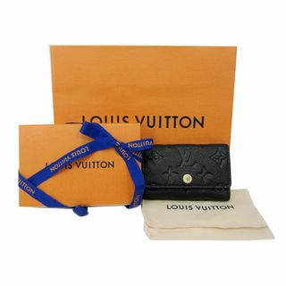 ルイヴィトン(LOUIS VUITTON)の【LOUIS VUITTON】ルイ・ヴィトン　キーケース　小物　ミュルティクレ6　モノグラム　アンプラント　ノワール　M64421　中古ランクA(キーケース)