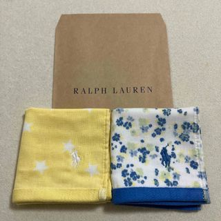 ラルフローレン(Ralph Lauren)のラルフローレン☆ガーゼタオルハンカチ2枚セット(ハンカチ)