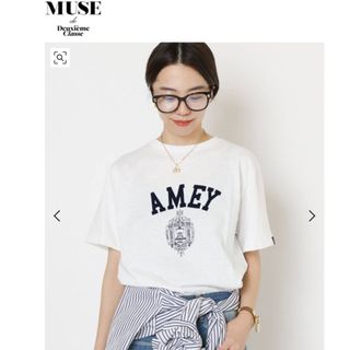 L'Appartement DEUXIEME CLASSE -  MUSE de  【AMERICANA/アメリカーナ】AMEY Tシャツ 