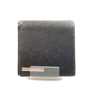 カルティエ(Cartier)の〇〇Cartier カルティエ サントス ドゥ ロゴプレート 二つ折り財布 ブラック(財布)