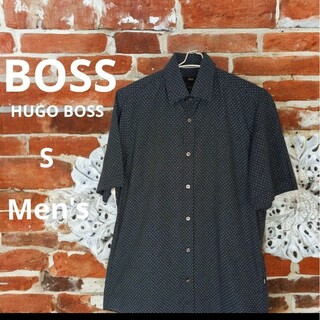ヒューゴボス(HUGO BOSS)のHUGO BOSS　ヒューゴ・ボス　 ドット柄半袖シャツ　 Sサイズ(シャツ)