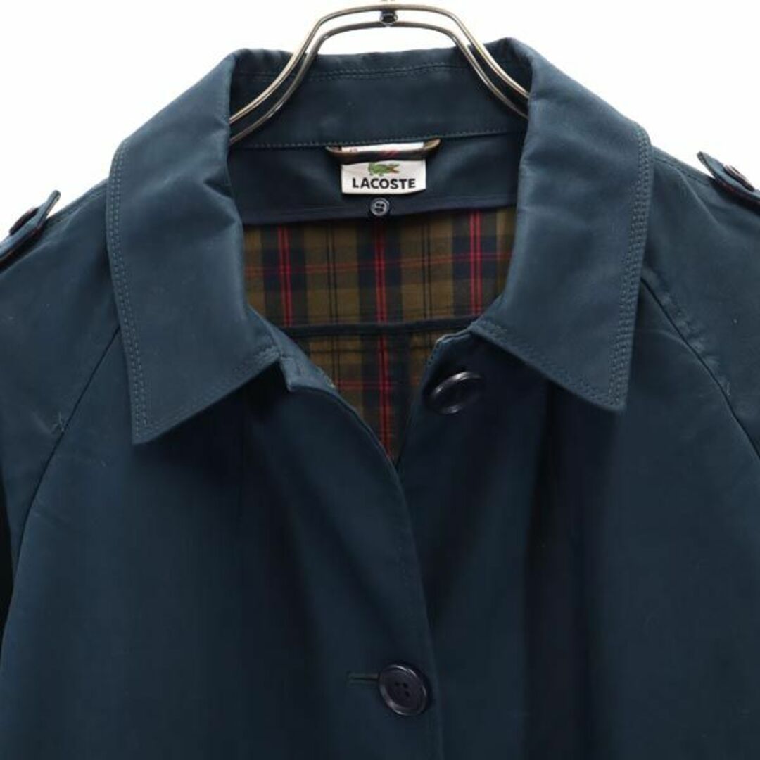 LACOSTE - ラコステ ステンカラーコート 42 紺 LACOSTE LACOSTE - ラコステ ステンカラーコート 42 紺 LACOSTE